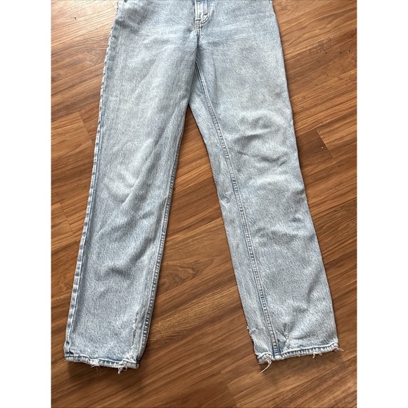 Abercrombie & Fitch Curve Love 90's Straight Ultra High Rise Jeans Women's Sz 2 - Picture 3 of 9